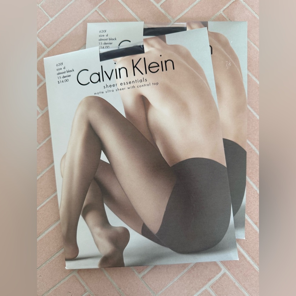 Calvin Klein Sheer Hosiery Pantyhose (2pk) - Size D
